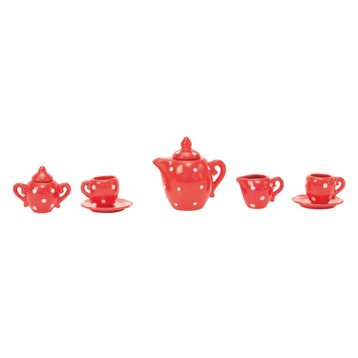 Moulin Roty - Cermaic Tea Party Set with Suitcase - The Big Family - Preschool