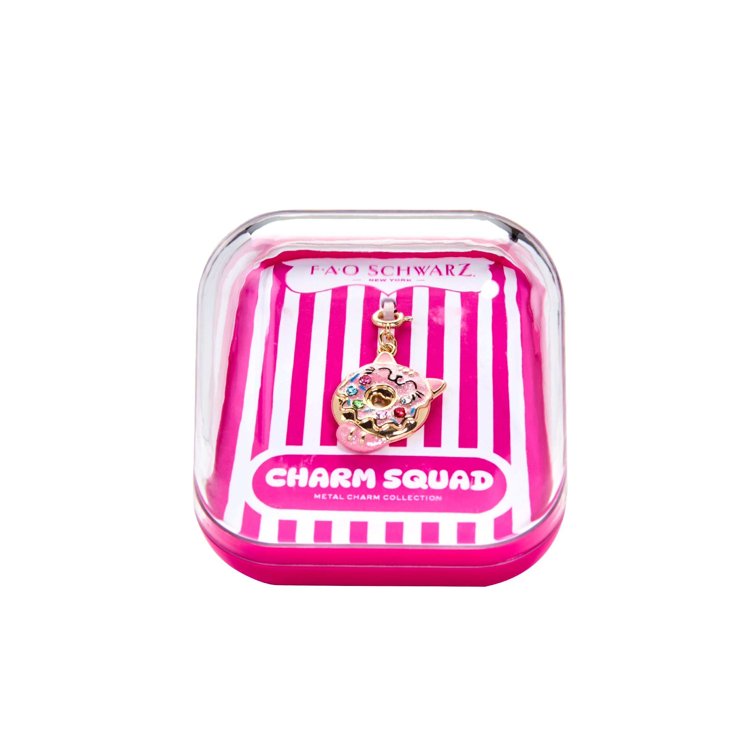 FAO Schwarz - Charm Squad Kitty Donut Charm - Fashion Activity and Roleplay