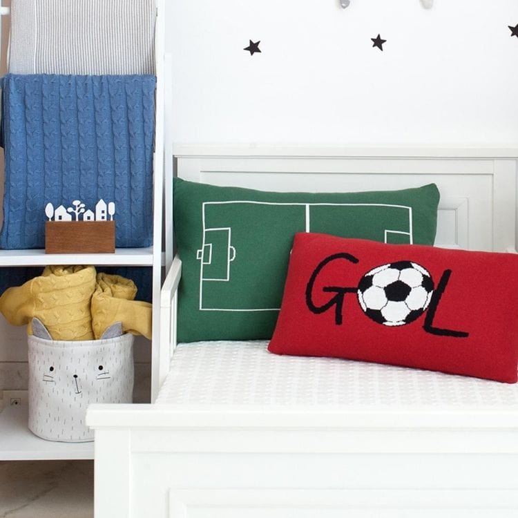 Rian Tricot - Cherry GOL Soccer Pillow - Room Decor