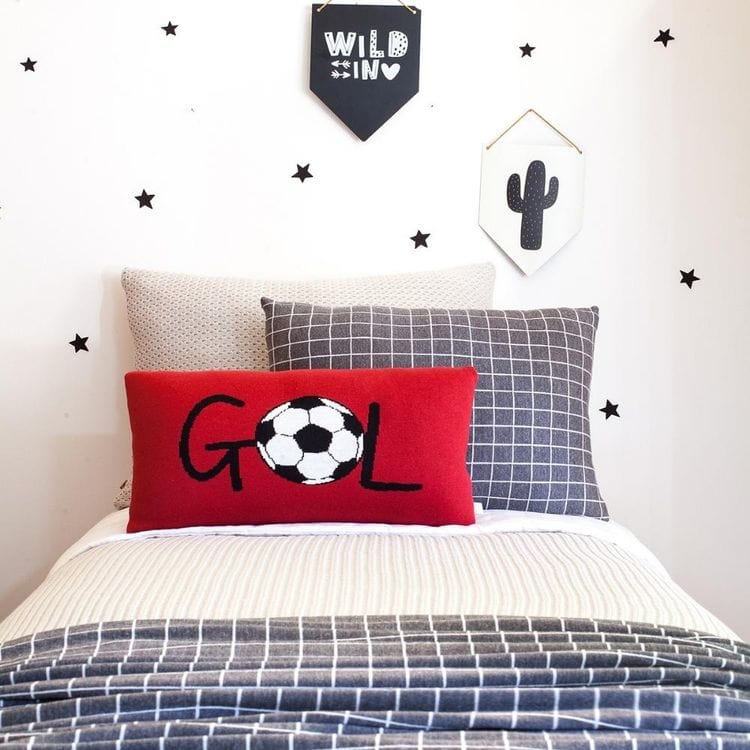 Rian Tricot - Cherry GOL Soccer Pillow - Room Decor