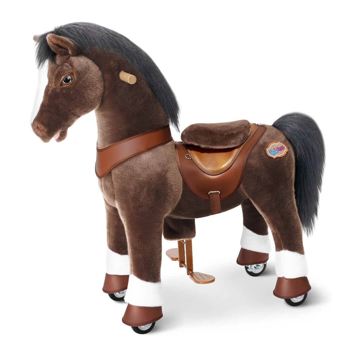 PonyCycle, Inc. - Chocolate Brown Model Y Horse Ride on Toy - 4-7 Years - Outdoor