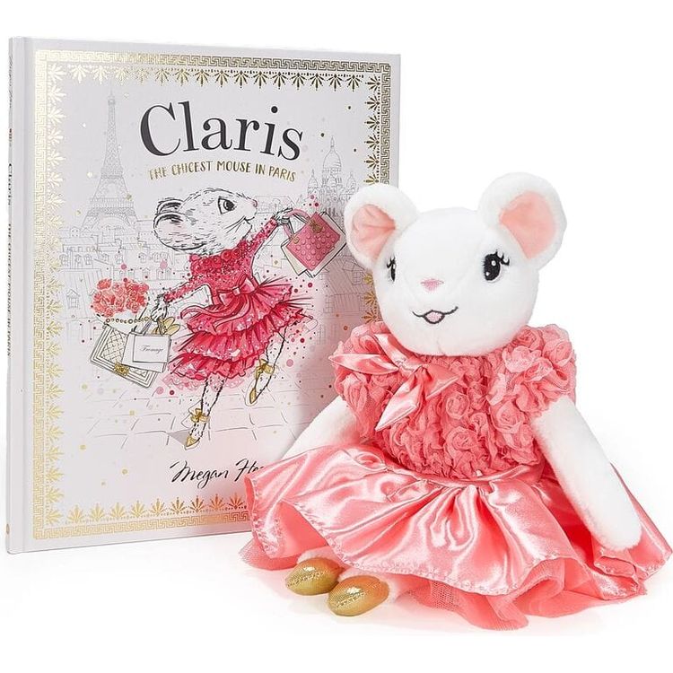 Claris - The Chicest Mouse in Paris™ - Claris The Mouse: The Chicest Mouse In Paris & Pink Plush Book Bundle - Infants