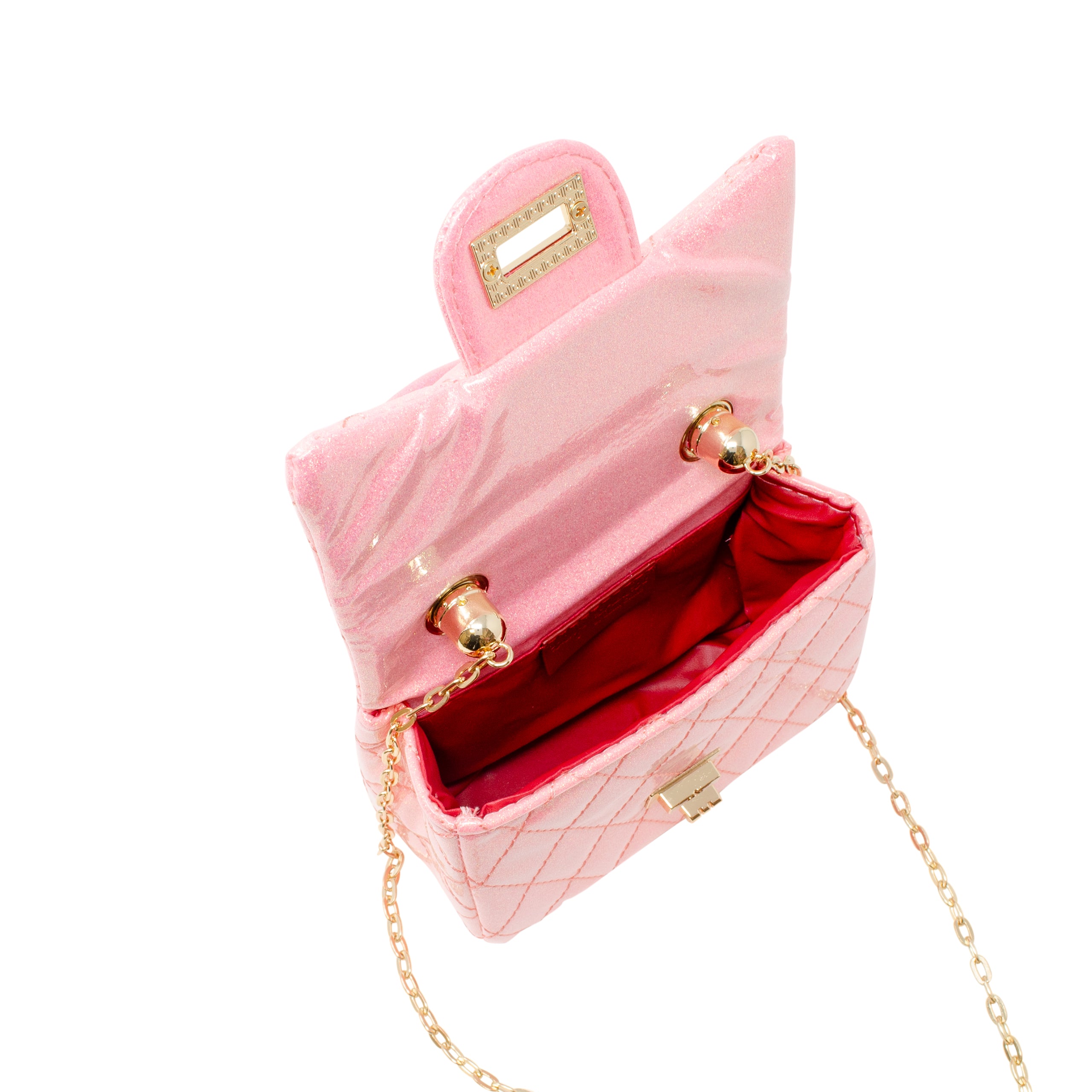 Zomi Gem - Classic Sparkle Top Handle Handbag - Bubblegum Pink - Trend Accessories