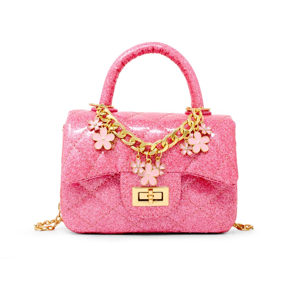 Zomi Gem - Classic Sparkle Top Handle Handbag - Pink Lemonade - Trend Accessories
