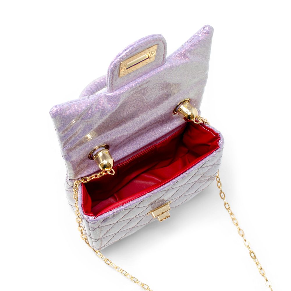 Zomi Gem - Classic Sparkle Top Handle Handbag - Purple - Trend Accessories
