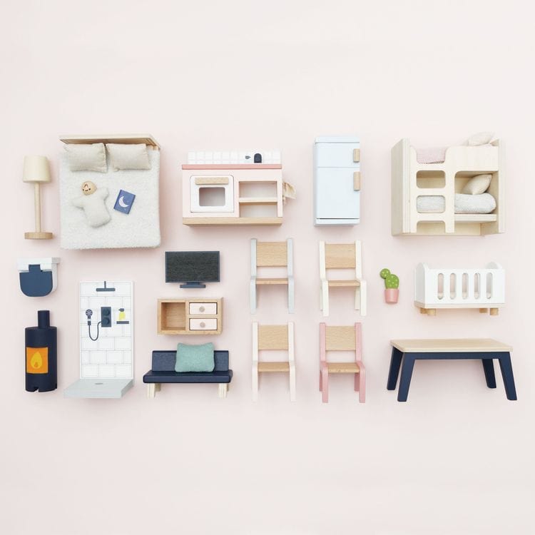 Le Toy Van - Complete Dollhouse Furniture Set - Dolls