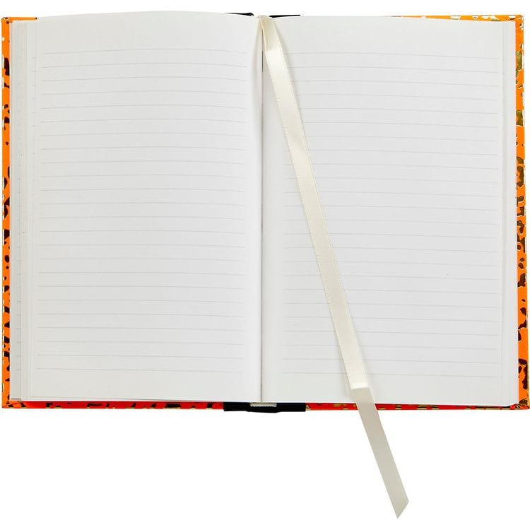 Graphic Image - Composition Notebook in Neon Orange/Gold Leather - Books