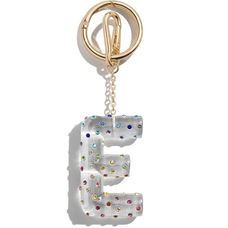 Minibar by BaubleBar - Confetti Initial Bag Charm - E - Trend Accessories
