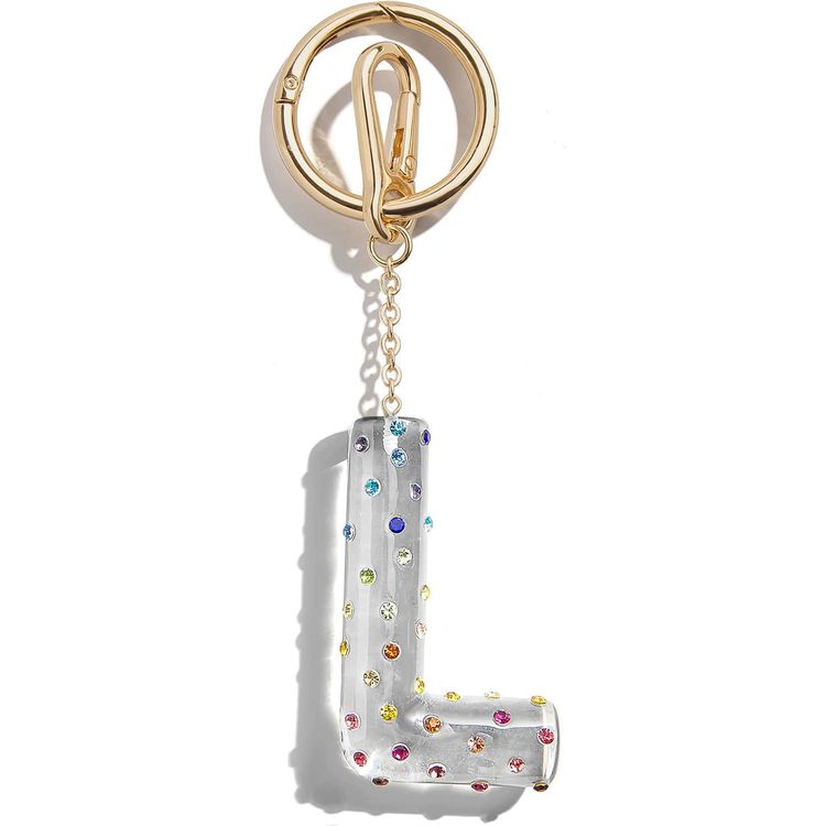 Minibar by BaubleBar - Confetti Initial Bag Charm - L - Trend Accessories