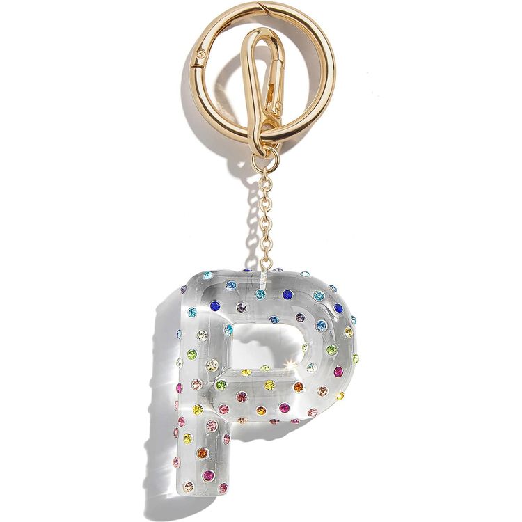 Minibar by BaubleBar - Confetti Initial Bag Charm - P - Trend Accessories