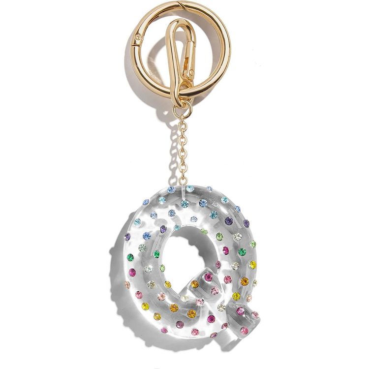 Minibar by BaubleBar - Confetti Initial Bag Charm - Q - Trend Accessories