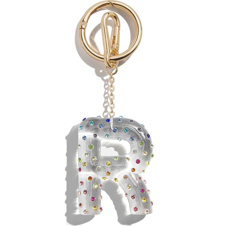 Minibar by BaubleBar - Confetti Initial Bag Charm - R - Trend Accessories