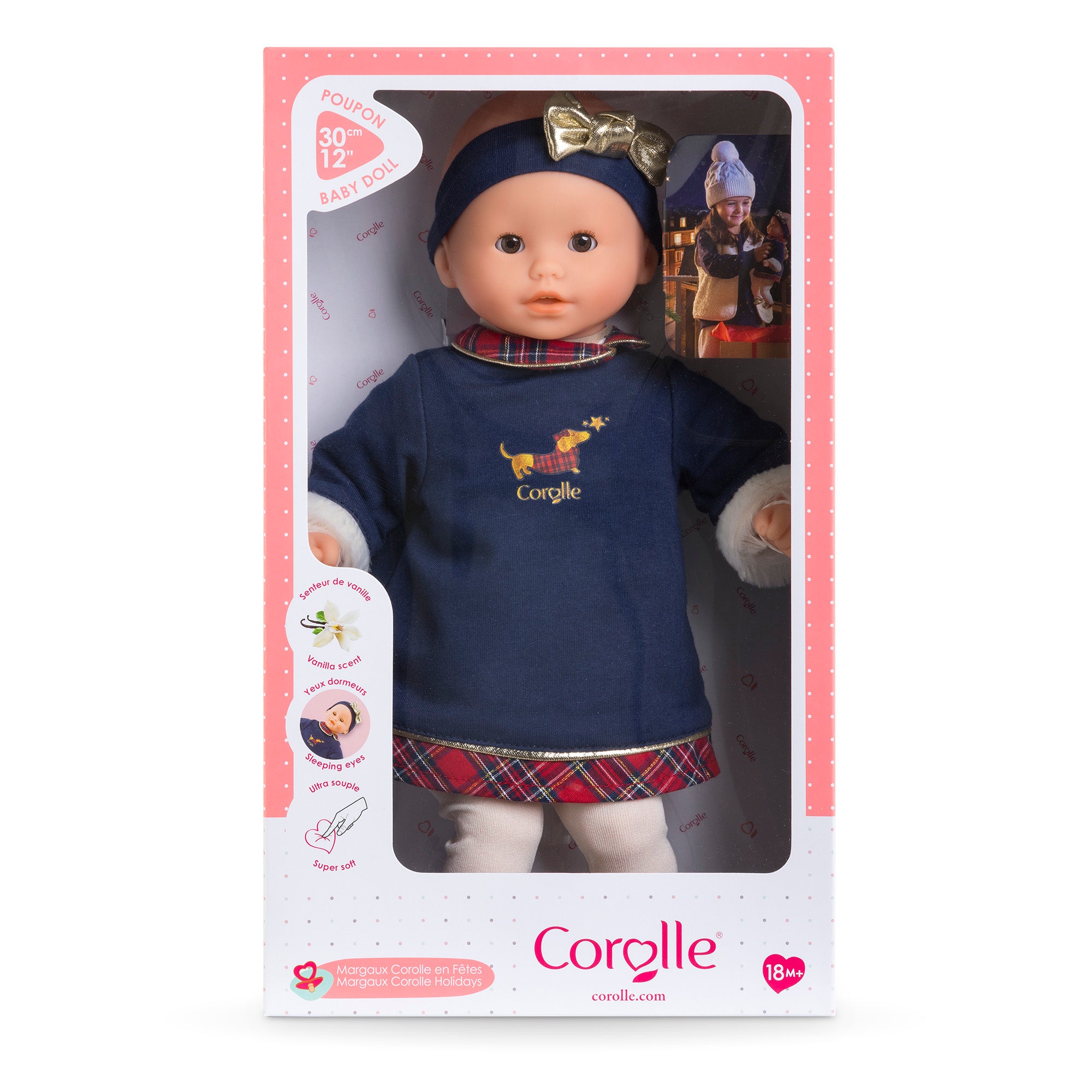 Corolle - Corolle Holidays 12" Doll - Bebe Calin Margaux - Dolls