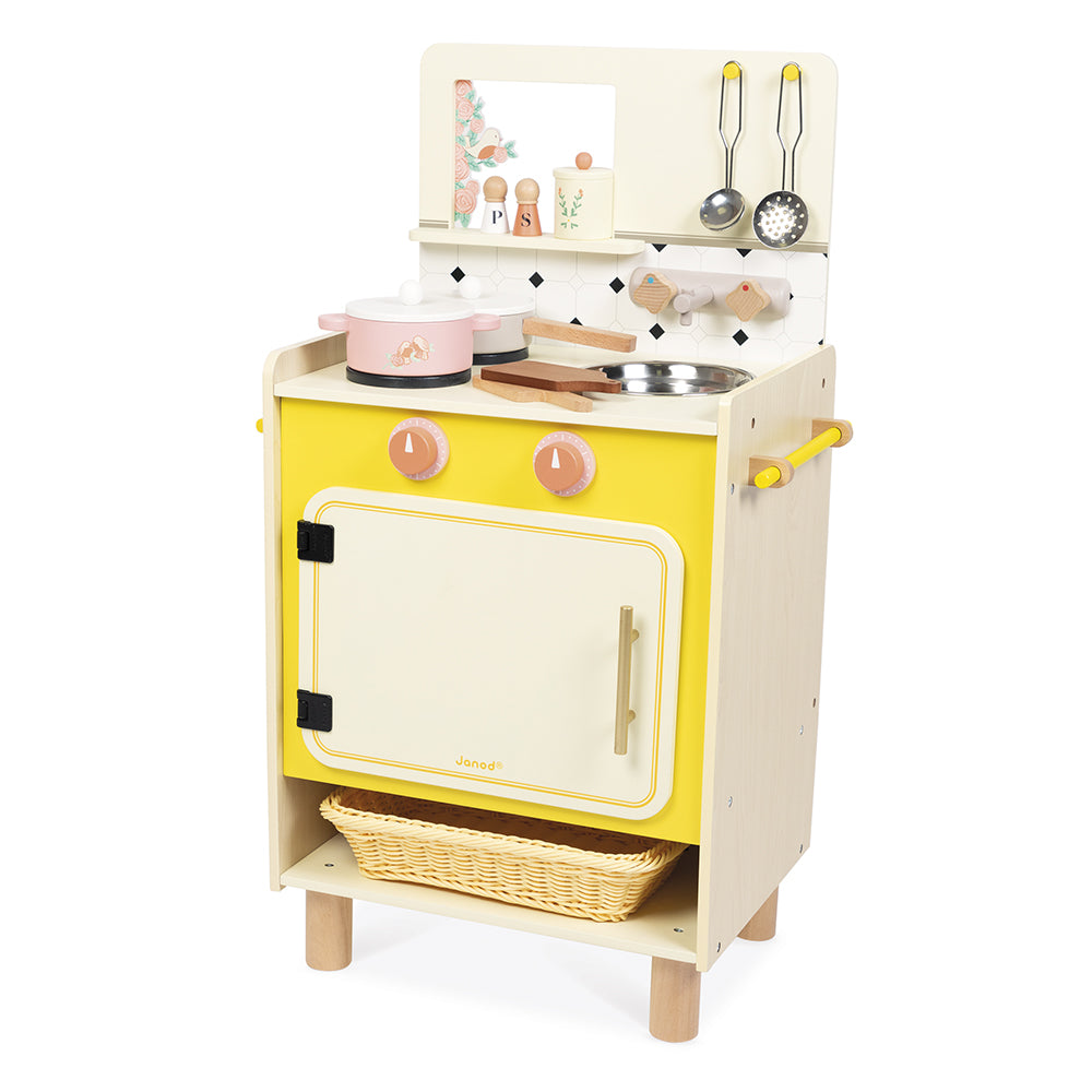 Janod - Cottage Chic Compact Cooker Kitchen - Preschool