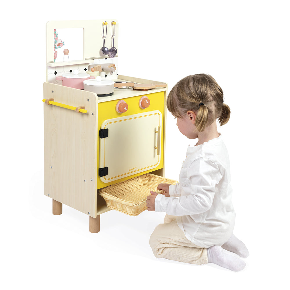 Janod - Cottage Chic Compact Cooker Kitchen - Preschool