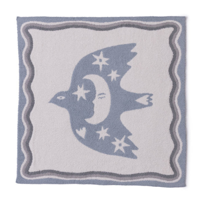 Barefoot Dreams - CozyChic Desert Bird Receiving Blanket - Surf Spray Multi - Infants