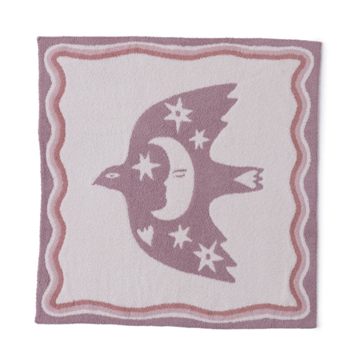 Barefoot Dreams - CozyChic Desert Bird Receiving Blanket - Teaberry Multi - Infants