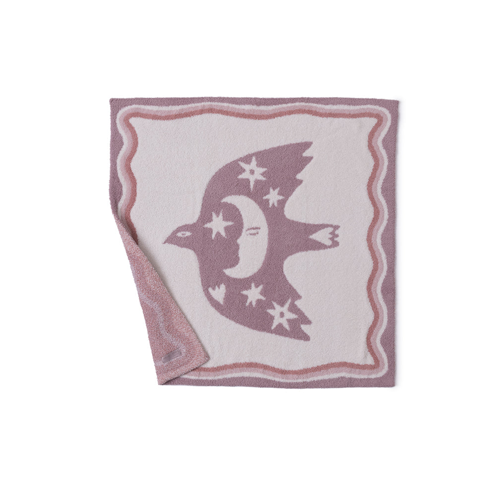 Barefoot Dreams - CozyChic Desert Bird Receiving Blanket - Teaberry Multi - Infants