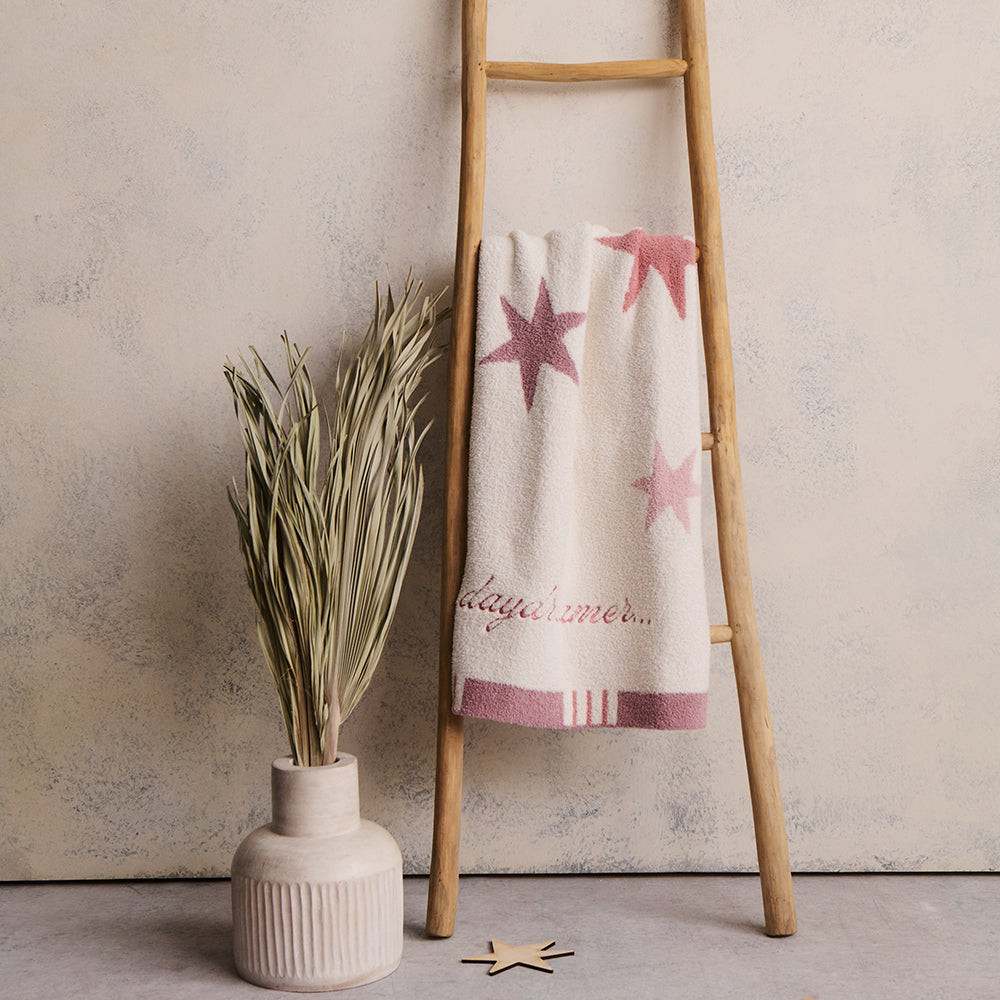 Barefoot Dreams - CozyChic Starry Daydreamer Stroller Blanket - Teaberry Multi - Infants