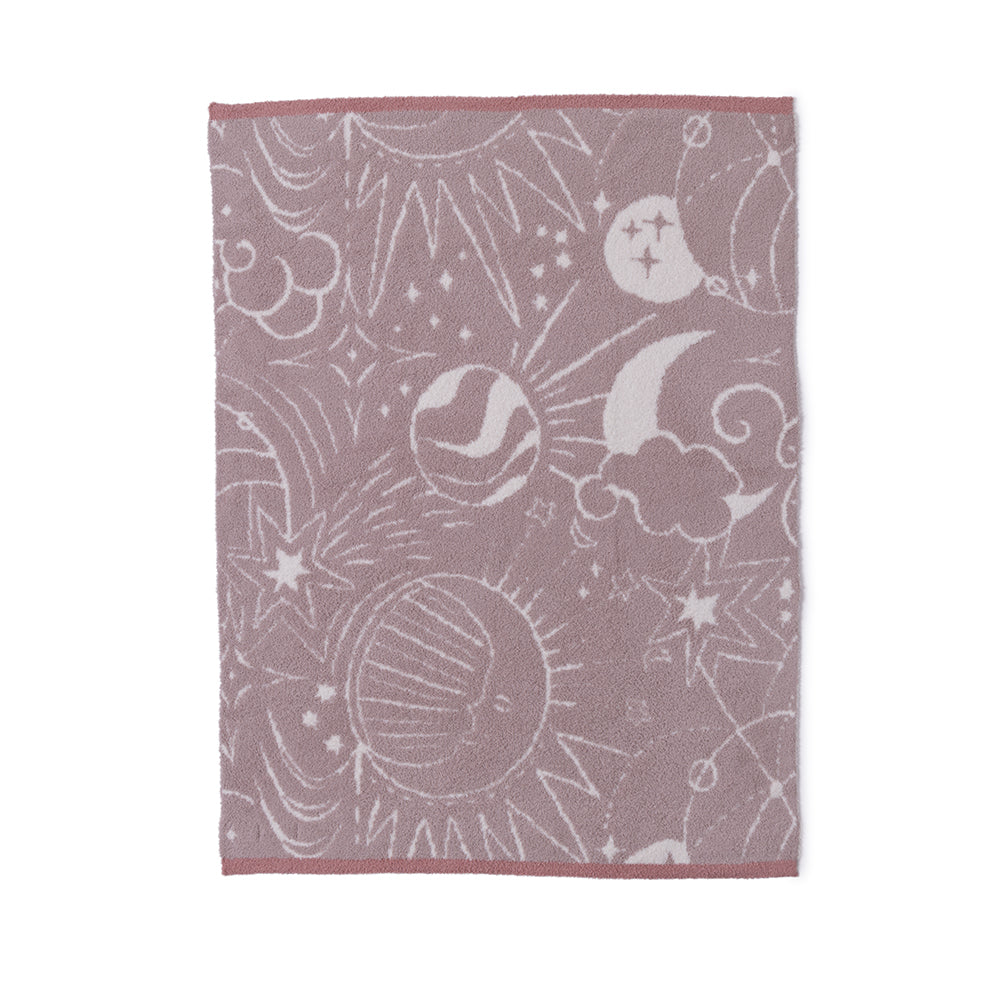Barefoot Dreams - CozyChic Stellar Stroller Blanket - Dusty Mauve Multi - Infants