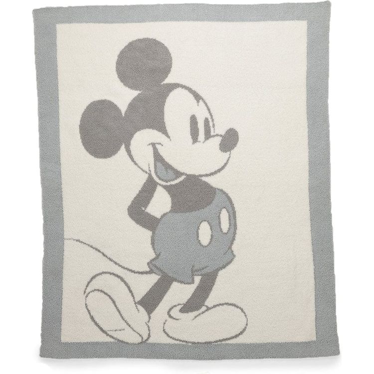 Barefoot Dreams - CozyChic Vintage Disney Mickey Mouse Baby Blanket - Trend Accessories