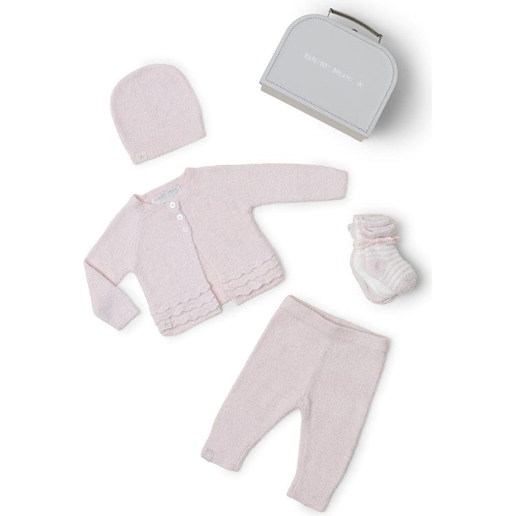 Barefoot Dreams - Cozychic Lite Girls Heirloom Newborn Set - Pink - Infants