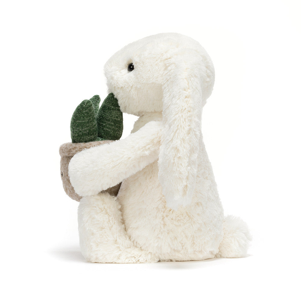 Jellycat, Inc. - Cream Bunny with Plant - Plush