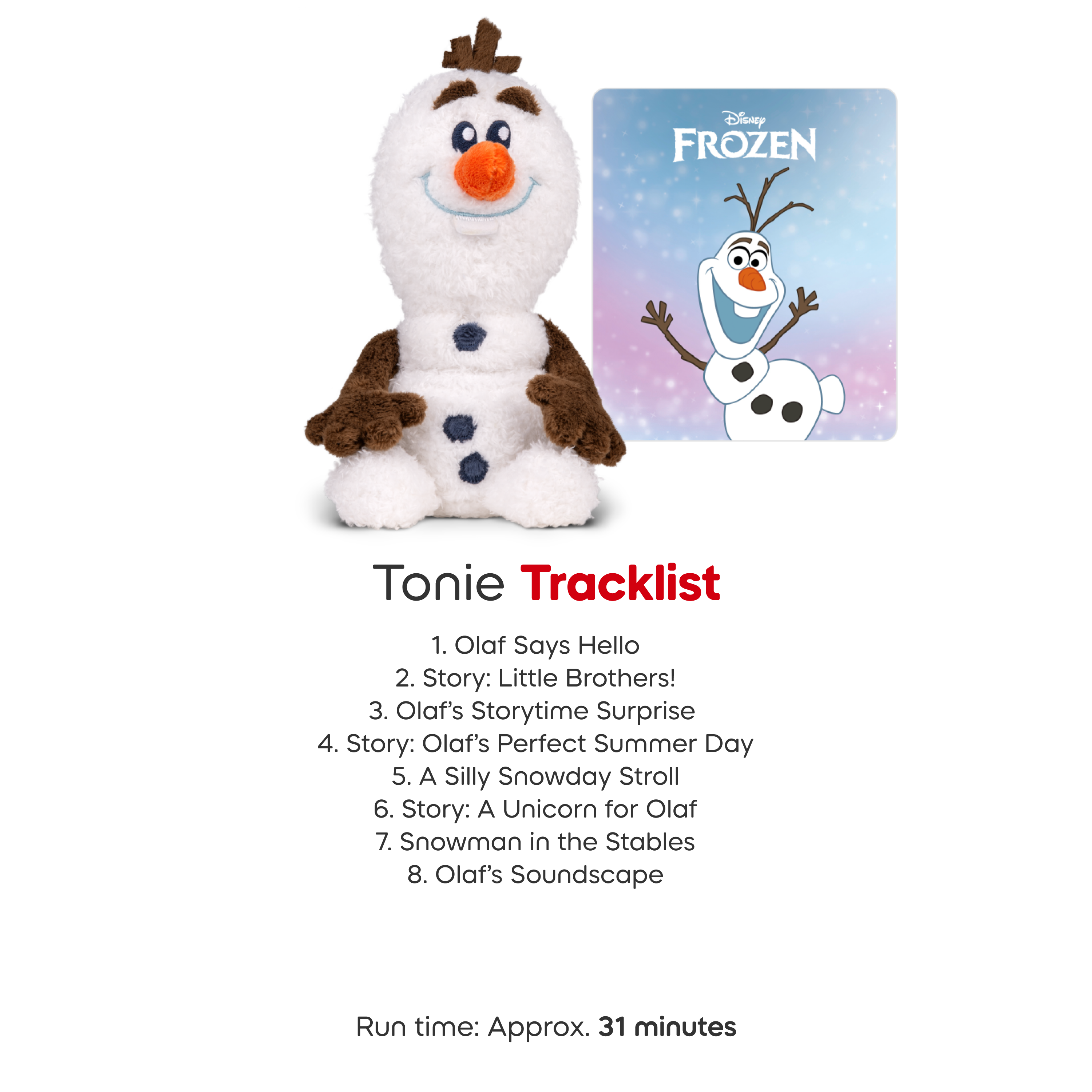 Tonies - Cuddle Tonies: Disney Olaf - Electronics