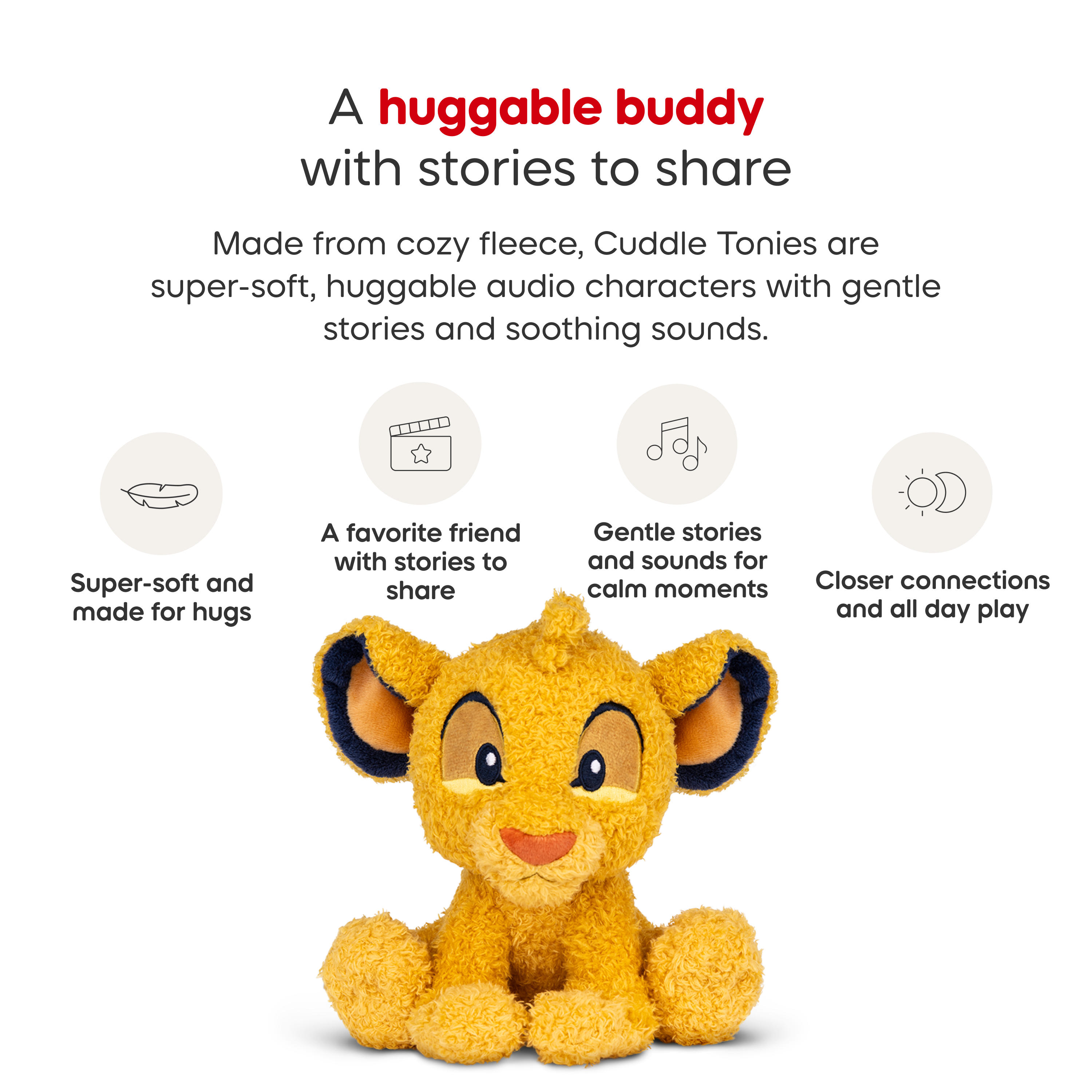 Tonies - Cuddle Tonies: Disney Simba - Electronics