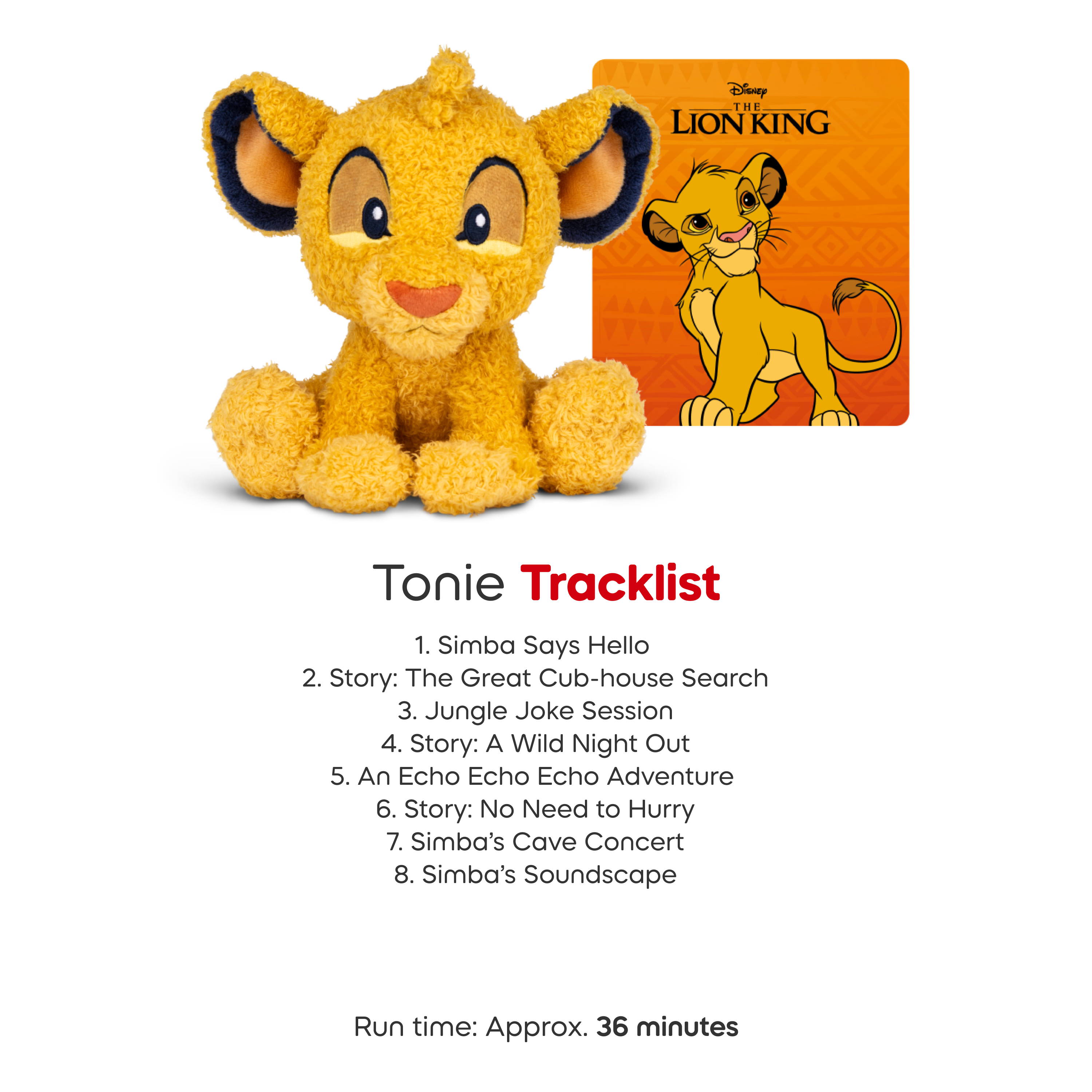 Tonies - Cuddle Tonies: Disney Simba - Electronics