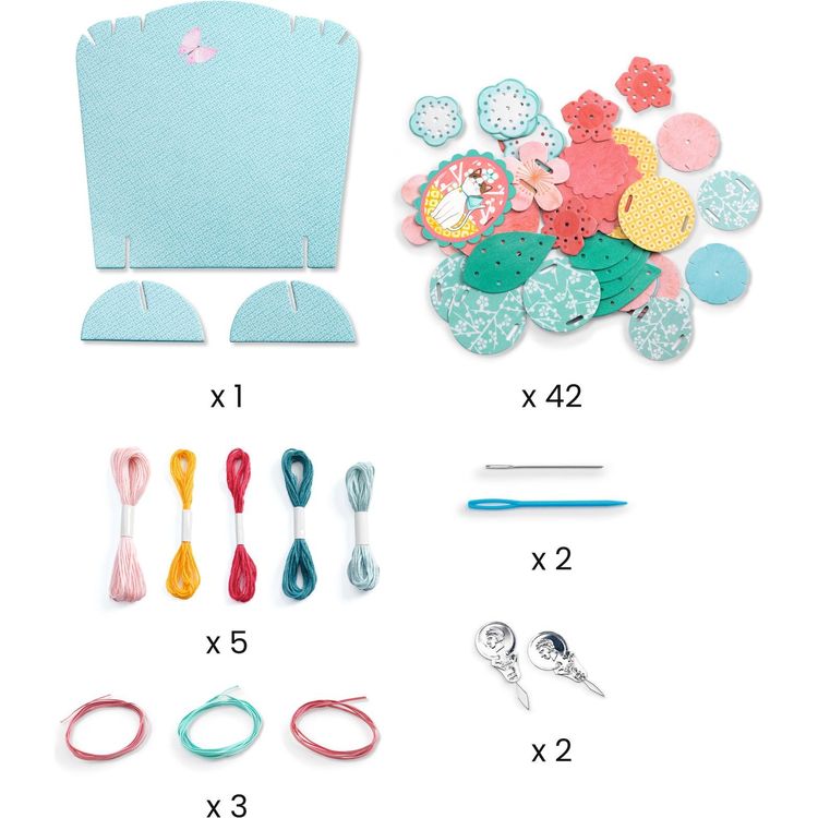Djeco - DIY Flora Necklace Craft Kit - Creativity