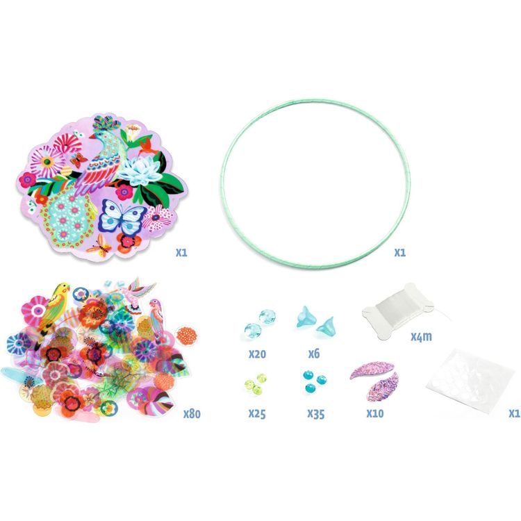 Djeco - DIY Paradise Bird Suncatcher Making Kit - Creativity