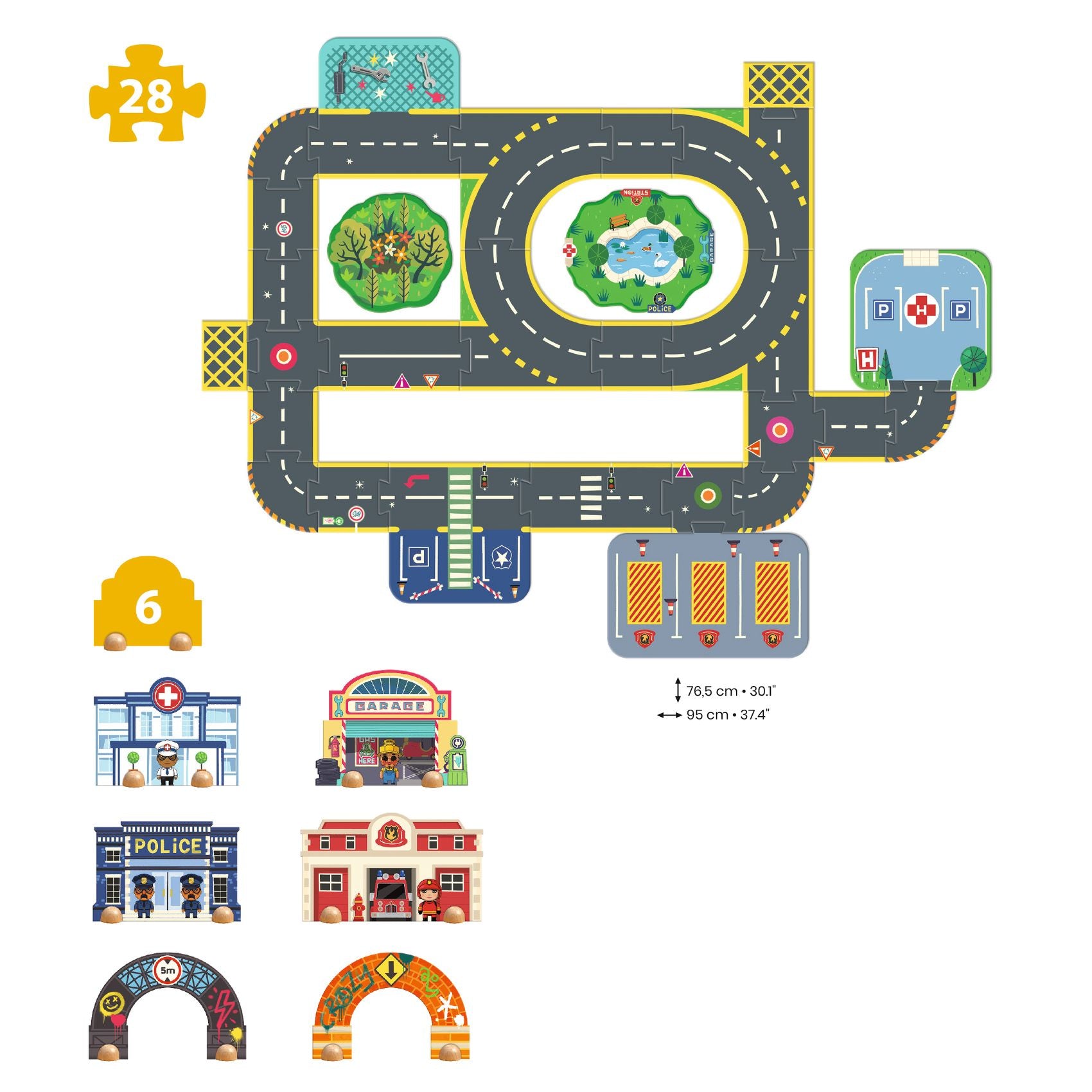 Crazy Motors Puzzle'Up Ville