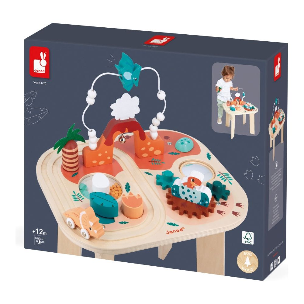 Janod - Dinosaur Activity Table - Infants