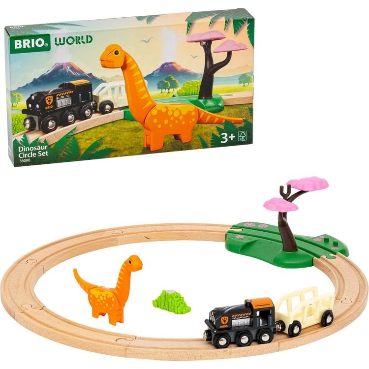 Brio - Dinosaur Circle Train Set - Preschool