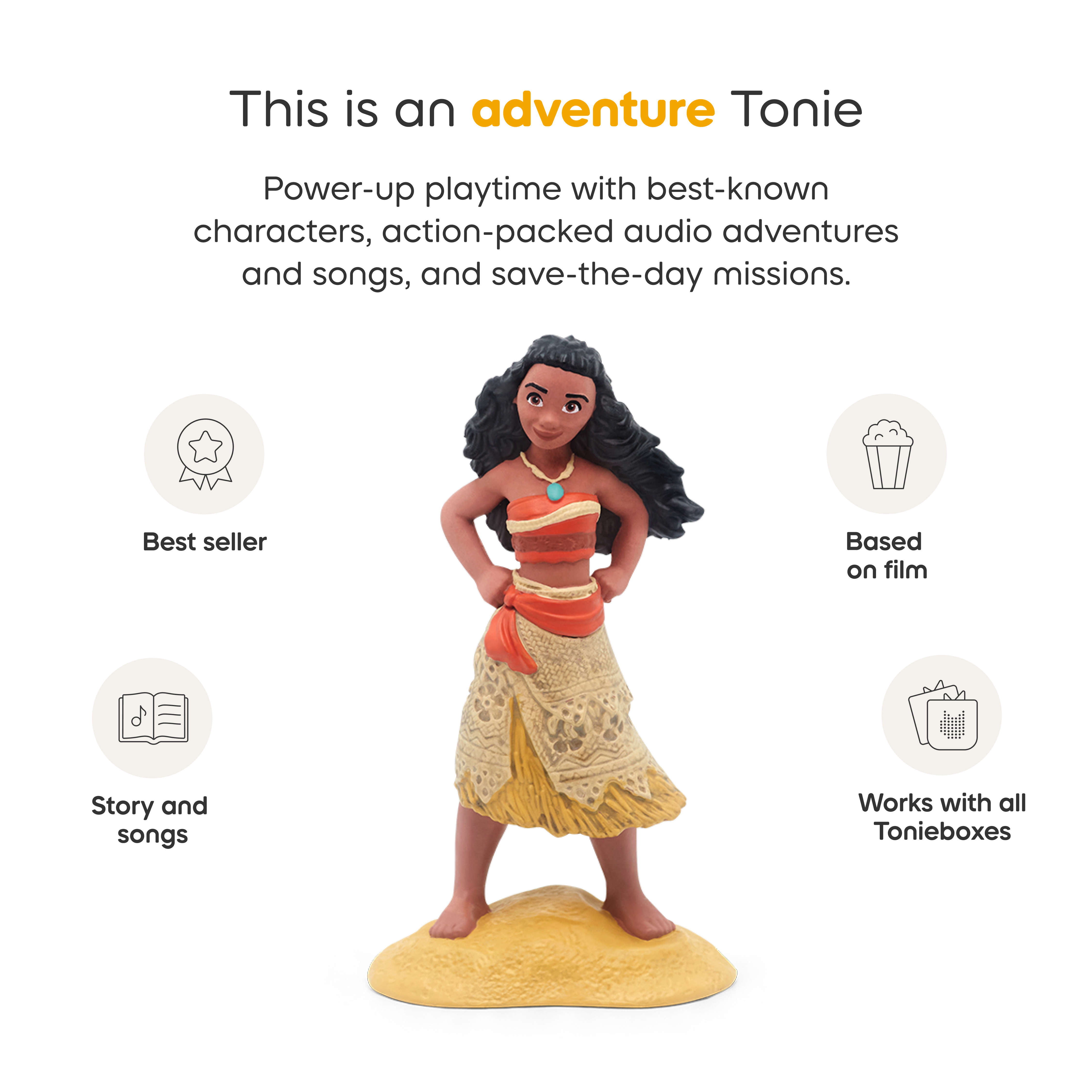 Tonies - Disney Moana Tonie - Electronics
