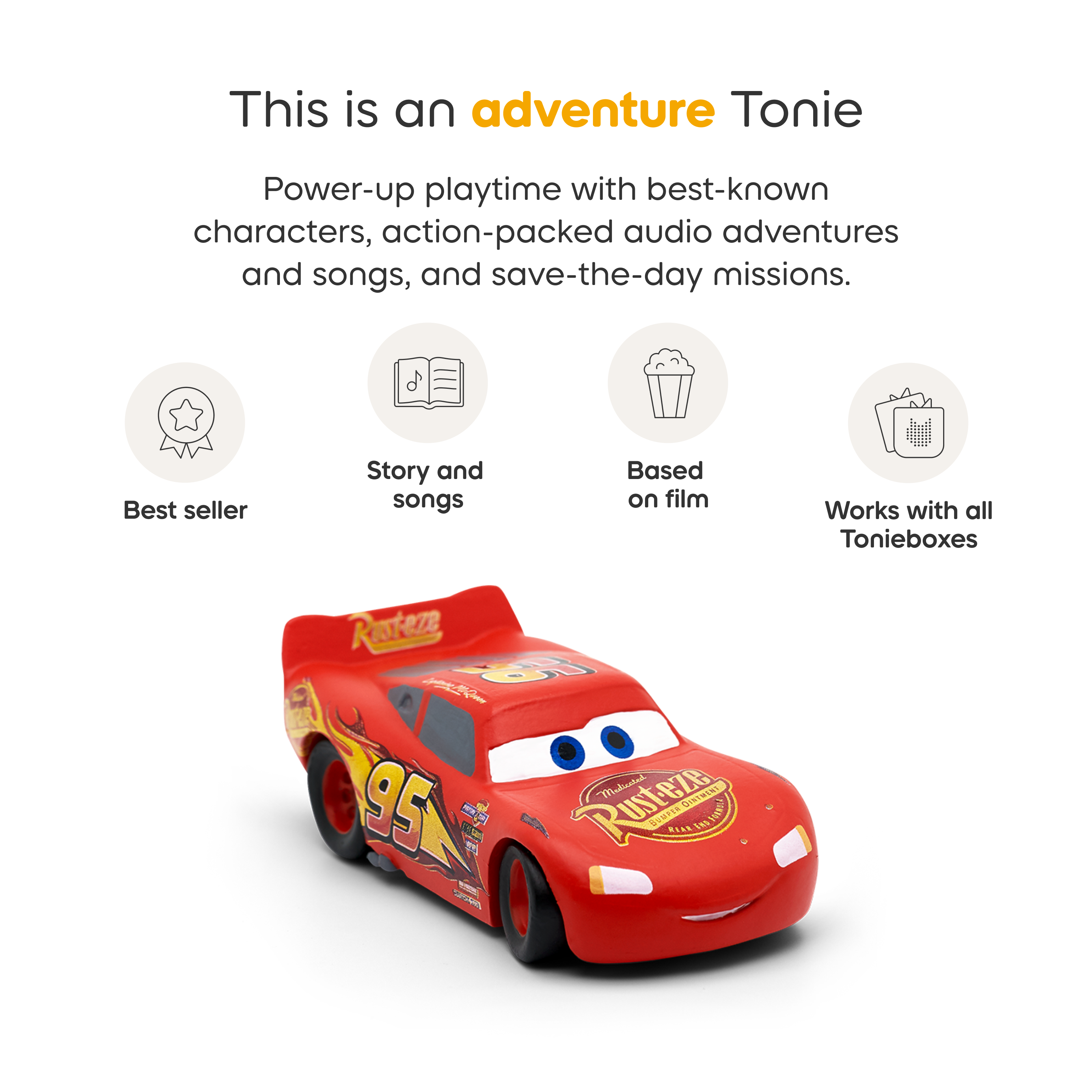 Tonies - Disney & Pixar Cars: Lightning McQueen Tonie - Electronics