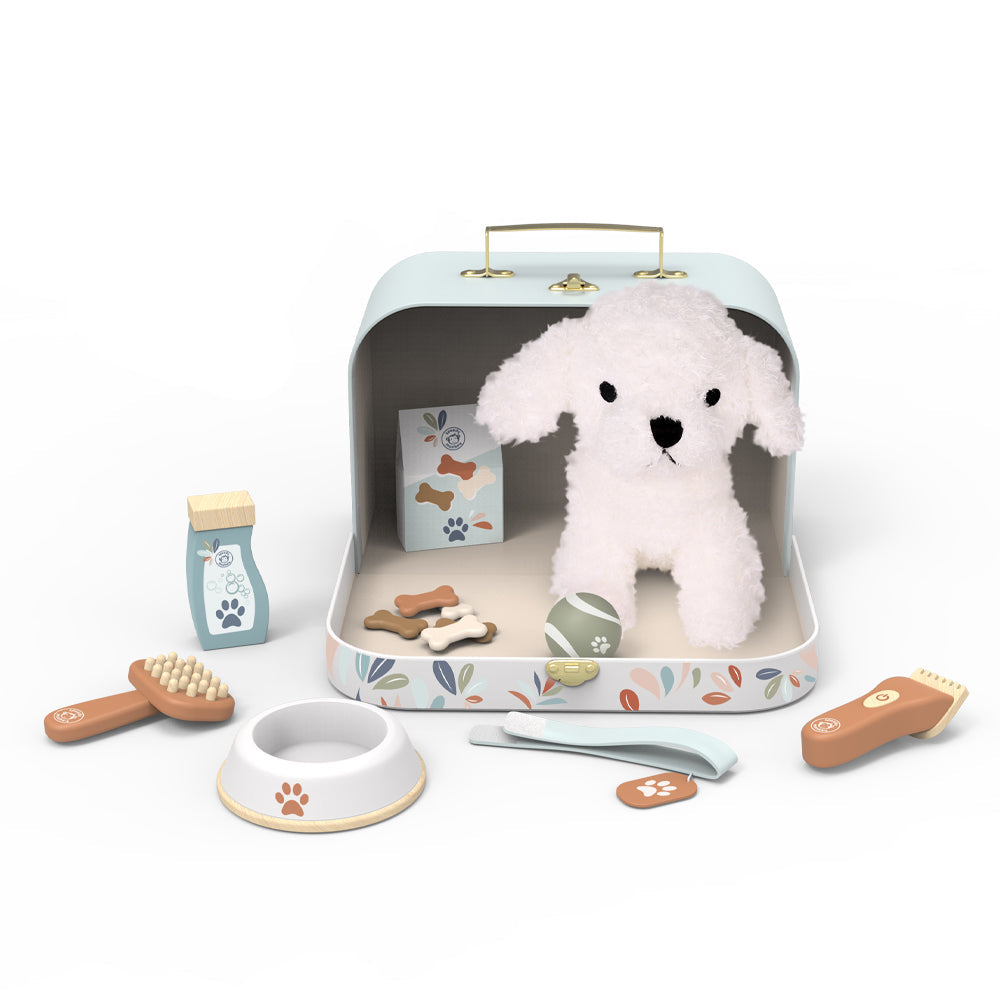 Speedy Monkey - Dog Plush with Accessories & Suitcase - Preschool