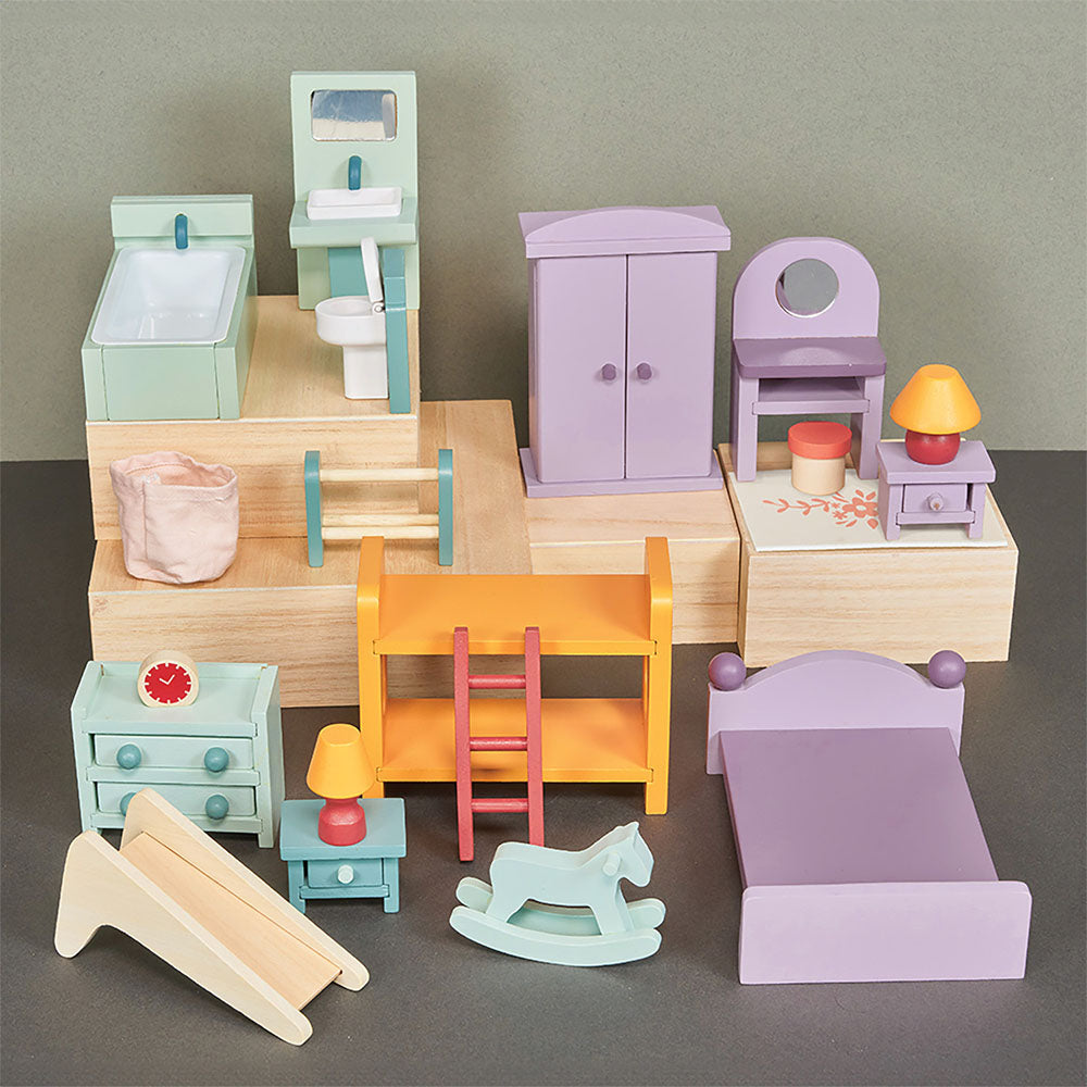 Mentari - Dollhouse Upstairs Furniture Bundle - Dolls