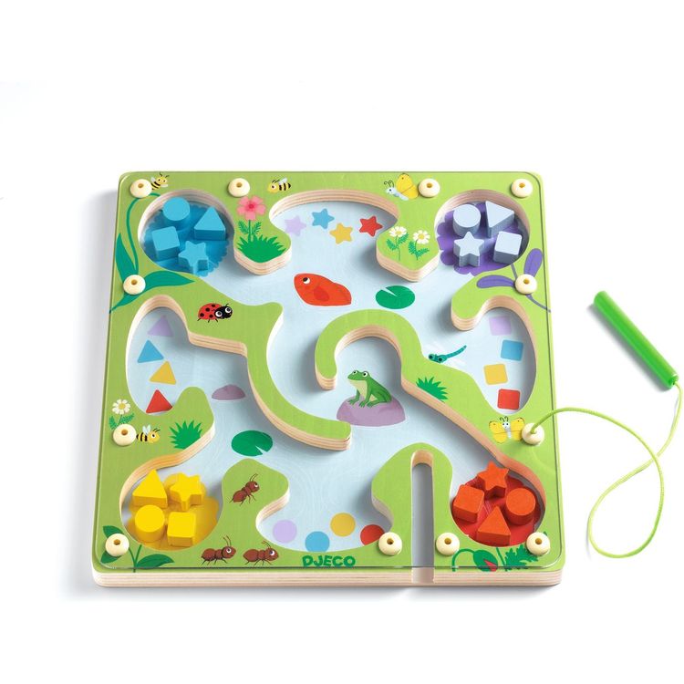 Djeco - EL: FrogyMaze Magnetic Sorting Game - Preschool