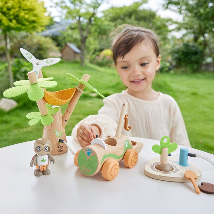 Hape - Electric Wind Turbine Car Toy - Preschool