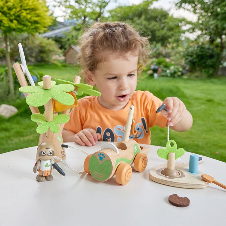 Hape - Electric Wind Turbine Car Toy - Preschool
