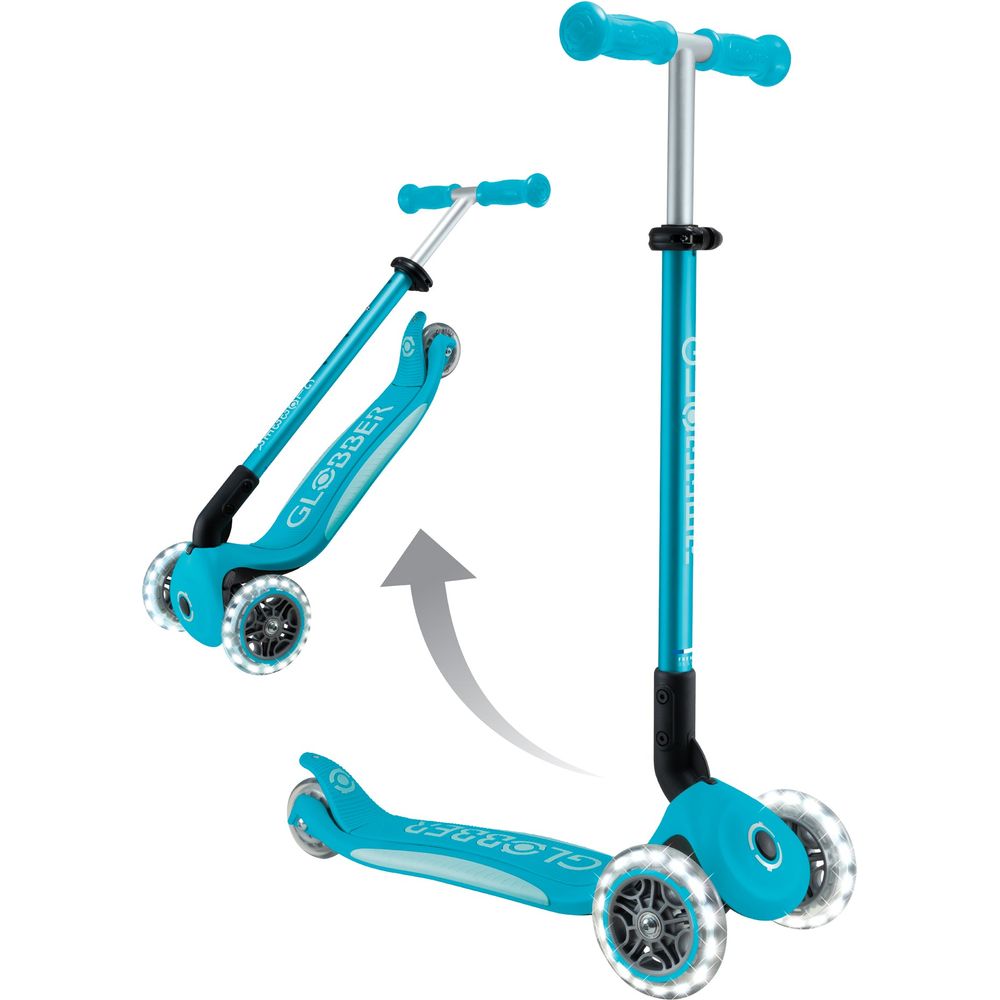 Globber - Elite Lights Scooter - Aqua - Outdoor