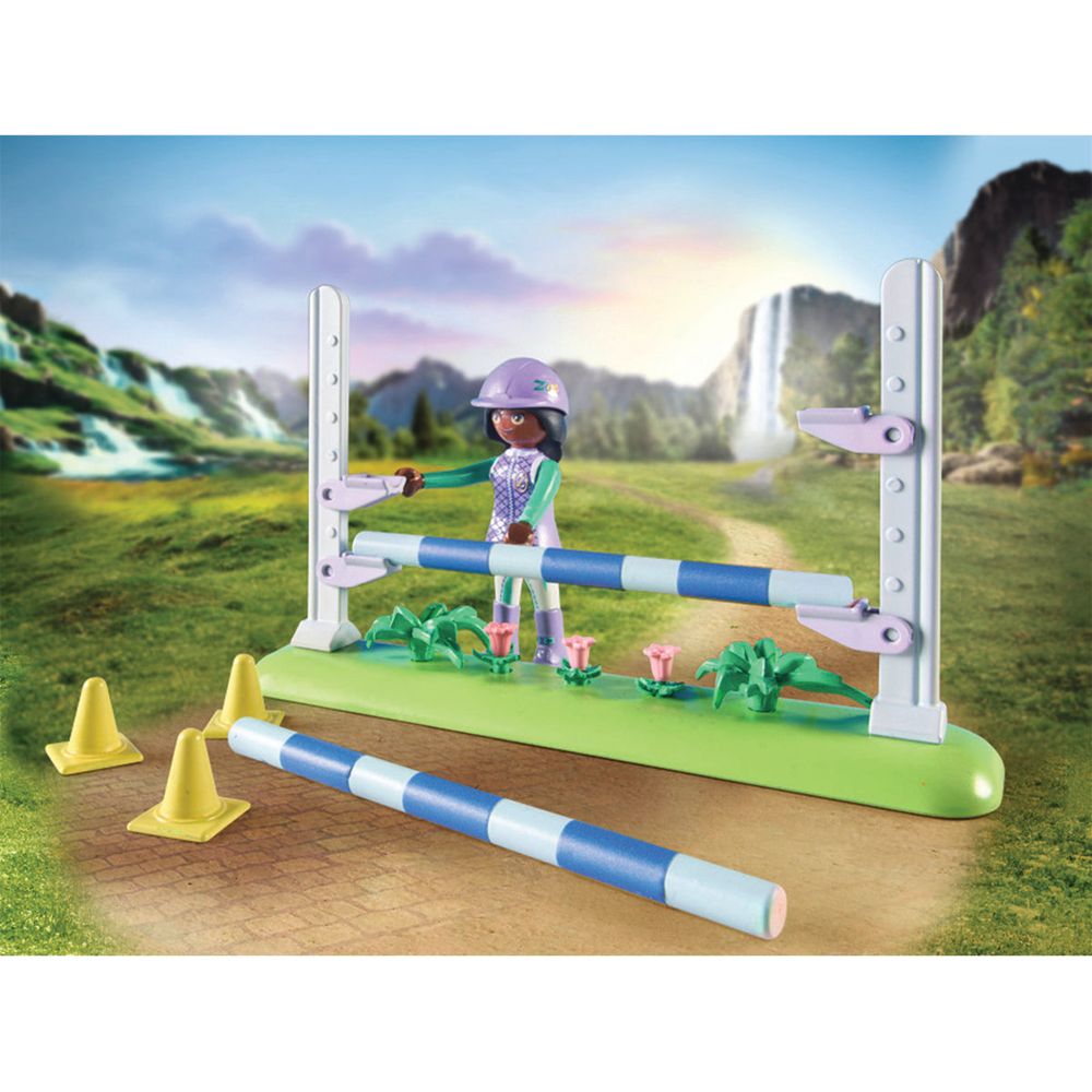 Playmobil - Equestrian Jumping Arena with Zoe and Blaze Playset - Preschool