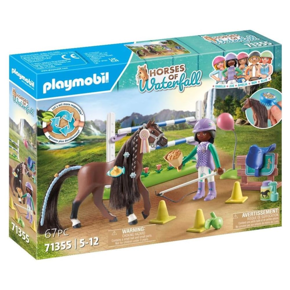 Playmobil - Equestrian Jumping Arena with Zoe and Blaze Playset - Preschool