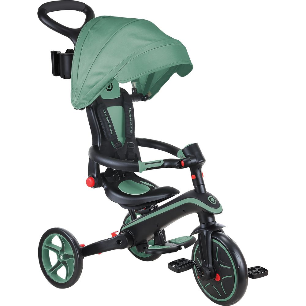 Globber - Explorer Foldable Trike 4 in 1 - Olive - Outdoor