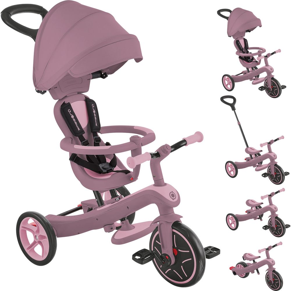 Globber - Explorer Trike Eco 4-in-1 - Berry - Outdoor