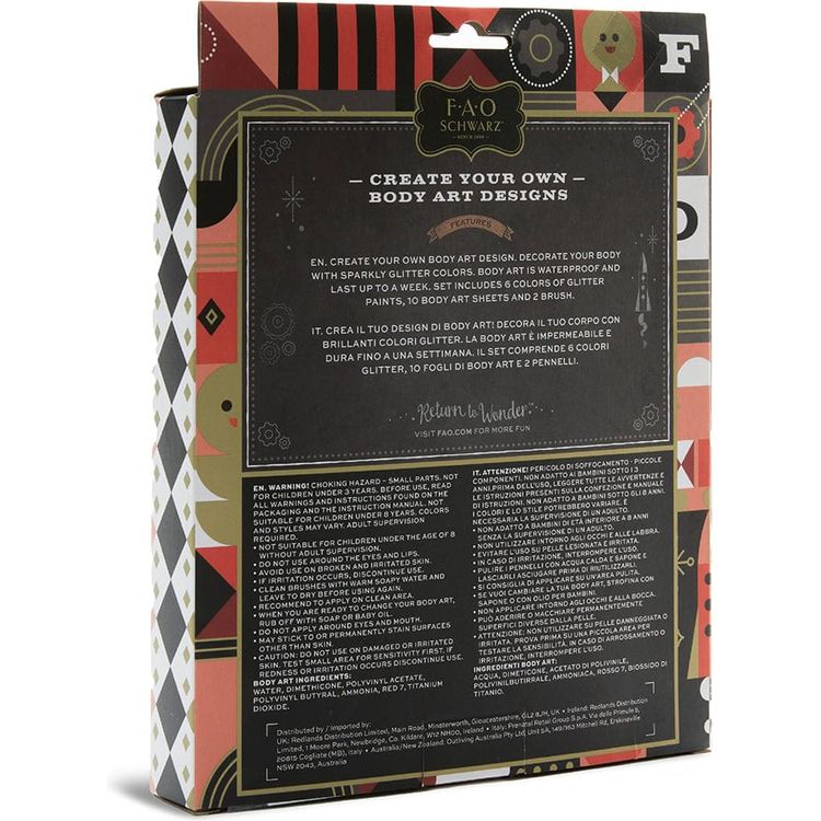 Marvin's Magic Creativity F.A.O. Schwarz® DIY Glitter Body Art Kit