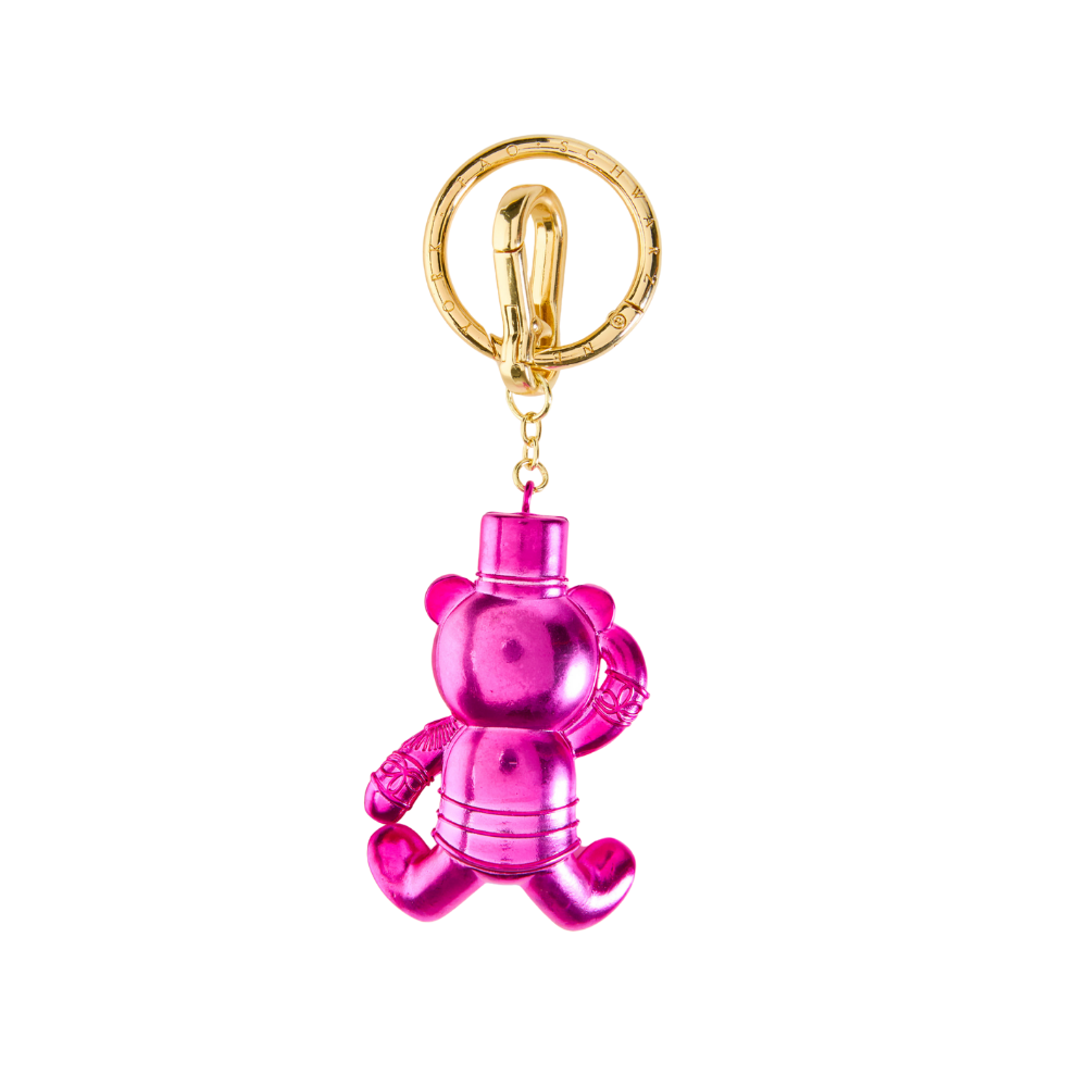 FAO Schwarz - FAO Chrome Bear Keychain - Pink - Souvenirs