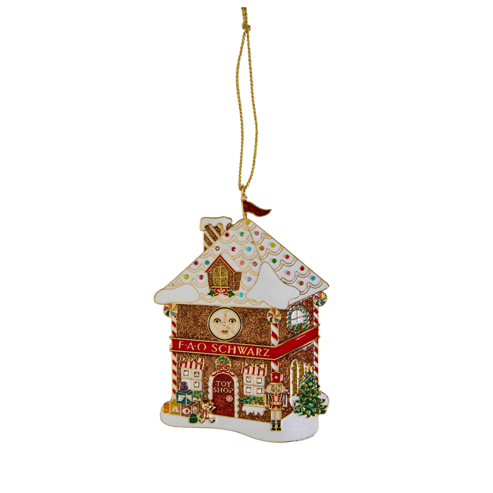 FAO Schwarz - FAO Gingerbread House Ornament - Holiday